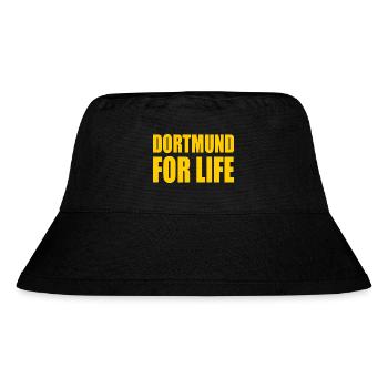 dortmund for life - Stanley/Stella recycelter Bucket Hat - Schwarz - Vorne