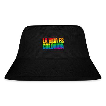 La Vida es colorida - Stanley/Stella recycelter Bucket Hat - Schwarz - Vorne