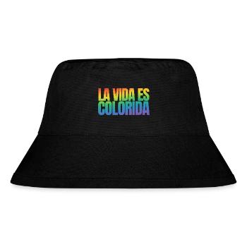 La Vida es colorida - Stanley/Stella recycelter Bucket Hat - Schwarz - Vorne