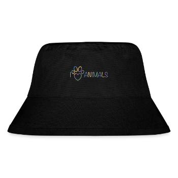 I Love Animals - Stanley/Stella Recycled Bucket Hat - black - Front