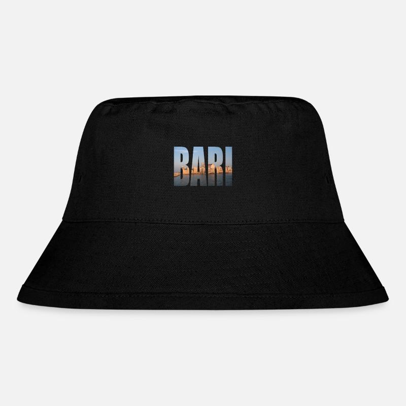 Bari Italien - Stanley/Stella recycelter Bucket Hat - Schwarz