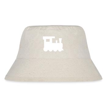 Lokomotive Kinderspielzeug Zug Bahn Verkehr - Stanley/Stella recycelter Bucket Hat - Naturweiß - Vorne