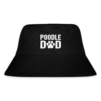 Poodle Dad Pudel Hunde - Stanley/Stella recycelter Bucket Hat - Schwarz - Vorne