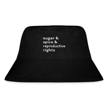 Sugar & Spice & Reproductive Rights II - Stanley/Stella Recycled Bucket Hat - black - Front