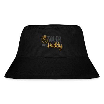 Hart wie Papa - Stanley/Stella recycelter Bucket Hat - Schwarz - Vorne