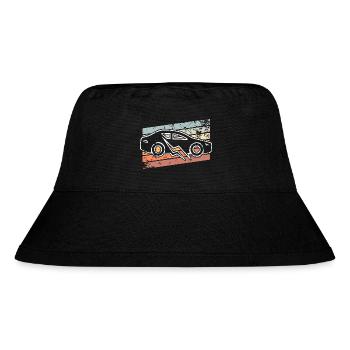E-Auto Elektroauto - Stanley/Stella recycelter Bucket Hat - Schwarz - Vorne
