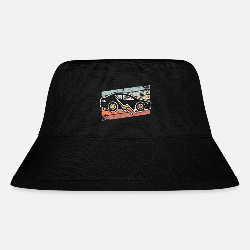 E-Auto Elektroauto - Stanley/Stella recycelter Bucket Hat - Schwarz
