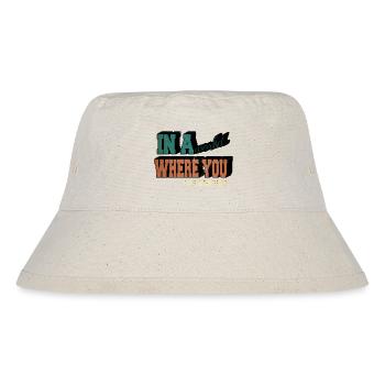 deer antlers climate protection best tshirt green - Stanley/Stella recycelter Bucket Hat - Naturweiß - Vorne
