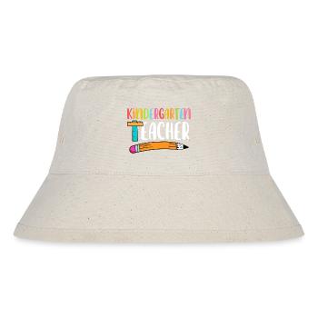Back To School Kindergarten Teacher - Stanley/Stella recycelter Bucket Hat - Naturweiß - Vorne