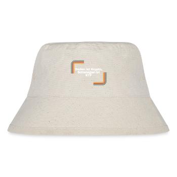 Reden ist Krypto, Schweigen ist ETF | Shirt - Stanley/Stella recycelter Bucket Hat - Naturweiß - Vorne