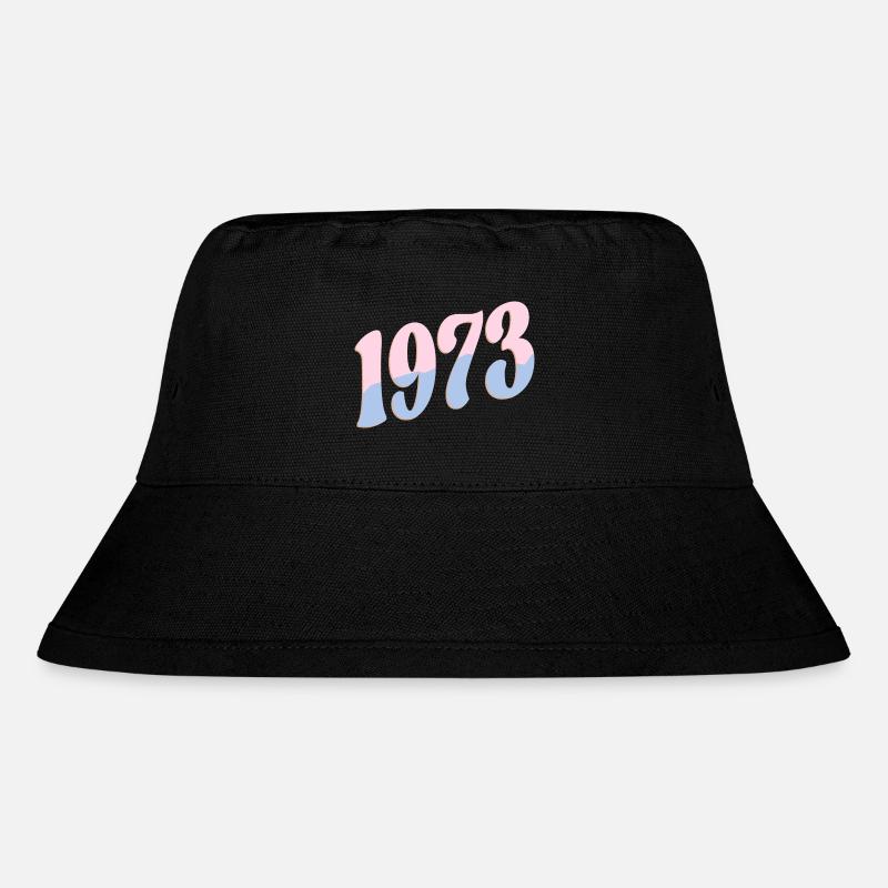 1973 Geburtstagsgeschenke Retro - Stanley/Stella recycelter Bucket Hat - Schwarz