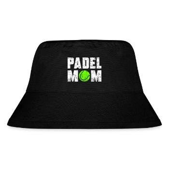 Padel Mom grunge w - Stanley/Stella Recycled Bucket Hat - black - Front