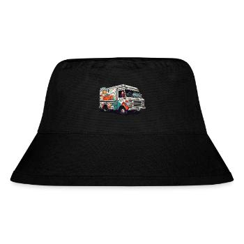 Graffiti truck street art - Stanley/Stella Recycled Bucket Hat - black - Front