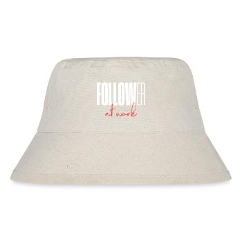 Follower at work - Stanley/Stella recycelter Bucket Hat - Naturweiß - Vorne