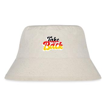 Deutschland Flagge Heimweh Deutsche Fahne - Stanley/Stella recycelter Bucket Hat - Naturweiß - Vorne
