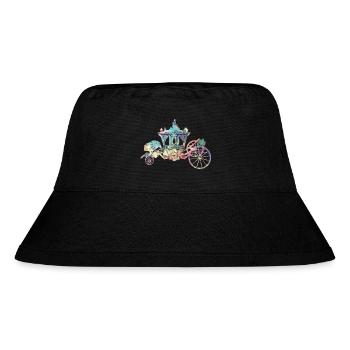 Carriage silhouette - Stanley/Stella Recycled Bucket Hat - black - Front