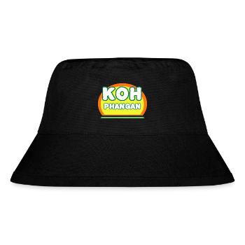 Fullmoon party - Koh Phangan - Stanley/Stella recycelter Bucket Hat - Schwarz - Vorne