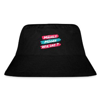 Mädels mögen wir das? Lustiger Spruch einer Klicke - Stanley/Stella recycelter Bucket Hat - Schwarz - Vorne