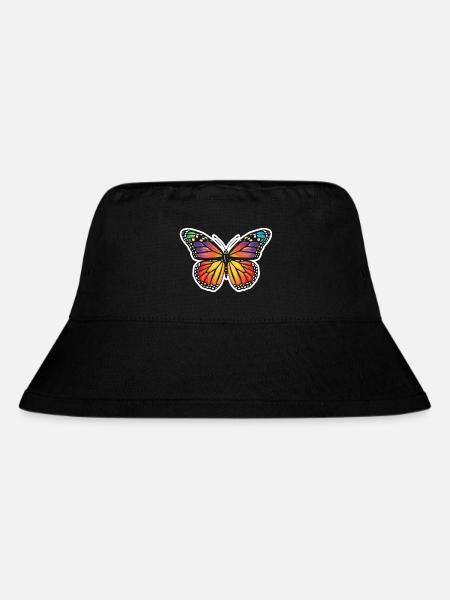 Butterfly Butterfly - Stanley/Stella Recycled Bucket Hat - black