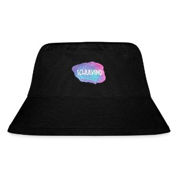 Schulkind Watercolor - Stanley/Stella recycelter Bucket Hat - Schwarz - Vorne