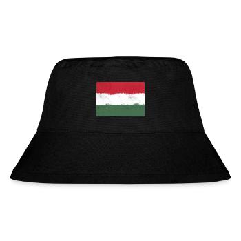 Flagge von Ungarn - Stanley/Stella recycelter Bucket Hat - Schwarz - Vorne