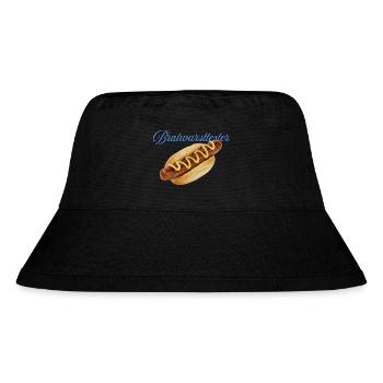 Hearty hot dog with mustard - Stanley/Stella Recycled Bucket Hat - black - Front