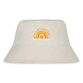 Thanksgiving Teacher Teacher - Stanley/Stella Recycled Bucket Hat - natural - Front