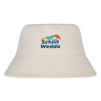 Farbige Regenschirme Comic Stil (Scheiß Wetter) - Stanley/Stella recycelter Bucket Hat - Naturweiß - Vorne