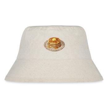 Bestickte Pfannkuchen – gemütliches Fooddesign - Stanley/Stella recycelter Bucket Hat - Naturweiß - Vorne