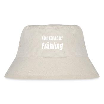 Frühling - Stanley/Stella recycelter Bucket Hat - Naturweiß - Vorne