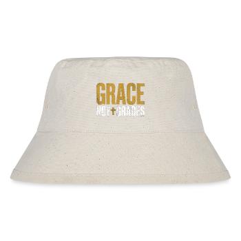 Grace Not Grades Christlicher Lehrer Jesus Glaube - Stanley/Stella recycelter Bucket Hat - Naturweiß - Vorne
