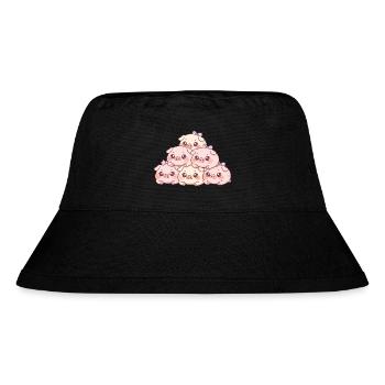 Pyramide de cochons câlins - Bob recyclé Stanley/Stella - noir - Devant