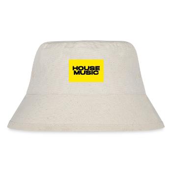 House Music Yellow Collection - Limitierte Auflage - Stanley/Stella recycelter Bucket Hat - Naturweiß - Vorne