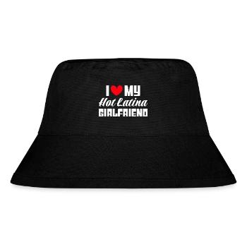 Paare Liebe Herz Freund Geschenkidee Beziehung - Stanley/Stella recycelter Bucket Hat - Schwarz - Vorne