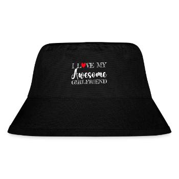 Paare Liebe Herz Freund Geschenkidee Beziehung - Stanley/Stella recycelter Bucket Hat - Schwarz - Vorne