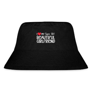 Ich Liebe Meine Freundin Paare Freund Geschenkidee - Stanley/Stella recycelter Bucket Hat - Schwarz - Vorne