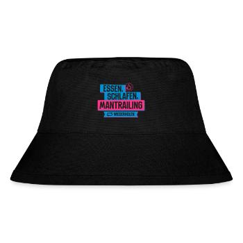 Hobby Mantrailing - Stanley/Stella recycelter Bucket Hat - Schwarz - Vorne