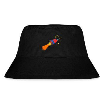 rakete - Stanley/Stella recycelter Bucket Hat - Schwarz - Vorne