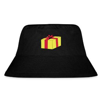 Gift wrapped surprise ribbon package - Stanley/Stella Recycled Bucket Hat - black - Front