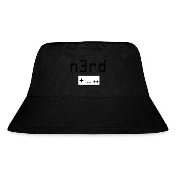 Nerd - Stanley/Stella recycelter Bucket Hat - Schwarz - Vorne