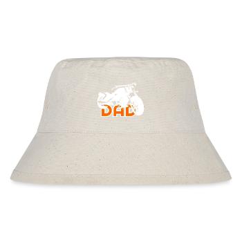 Biker DAD Blanc / Orange moto - Bob recyclé Stanley/Stella - blanc naturel - Devant