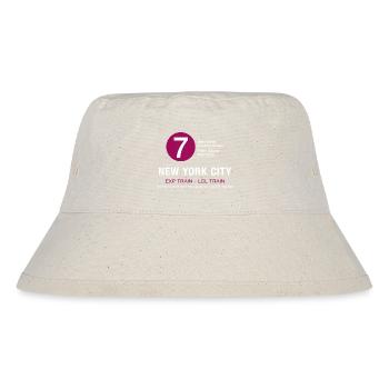 new york city metro 7 train flushing queens times - Stanley/Stella recycelter Bucket Hat - Naturweiß - Vorne
