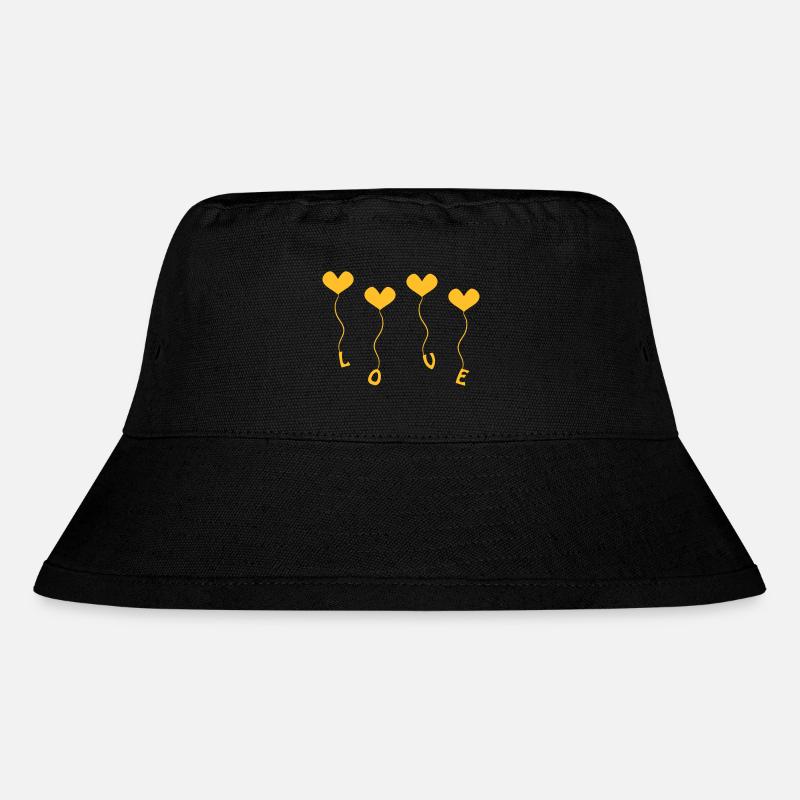 Love (4) - Stanley/Stella recycelter Bucket Hat - Schwarz