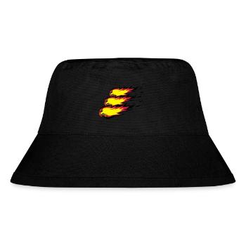 Fire flame fireball formation agro - Stanley/Stella Recycled Bucket Hat - black - Front