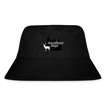 Sauerländer Junge - Stanley/Stella recycelter Bucket Hat - Schwarz - Vorne
