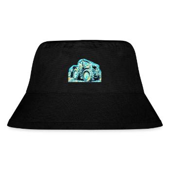 Tractor - Stanley/Stella Recycled Bucket Hat - black - Front