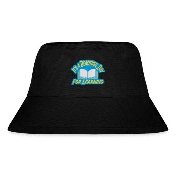 beautiful day for learning - Stanley/Stella Recycled Bucket Hat - black - Front