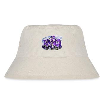 Blühende Akelei - Stanley/Stella recycelter Bucket Hat - Naturweiß - Vorne