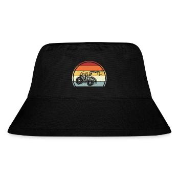 Traktor - Stanley/Stella recycelter Bucket Hat - Schwarz - Vorne