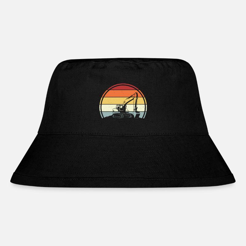 Bagger - Stanley/Stella recycelter Bucket Hat - Schwarz